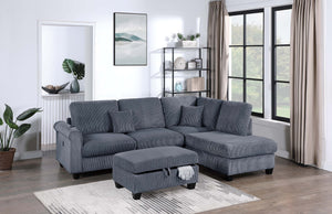 3-PC SECTIONAL SET W/ 2 ACCENT PILLOWS
