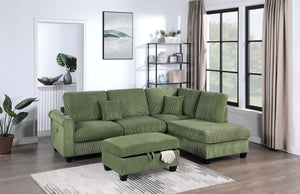 3-PC SECTIONAL SET W/ 2 ACCENT PILLOWS