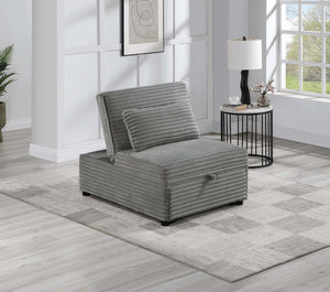 CONVERTIBLE SOFA W/ 1 ACCENT PILLOW