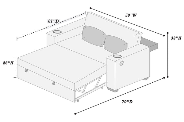  F8548 Convertible Sofa