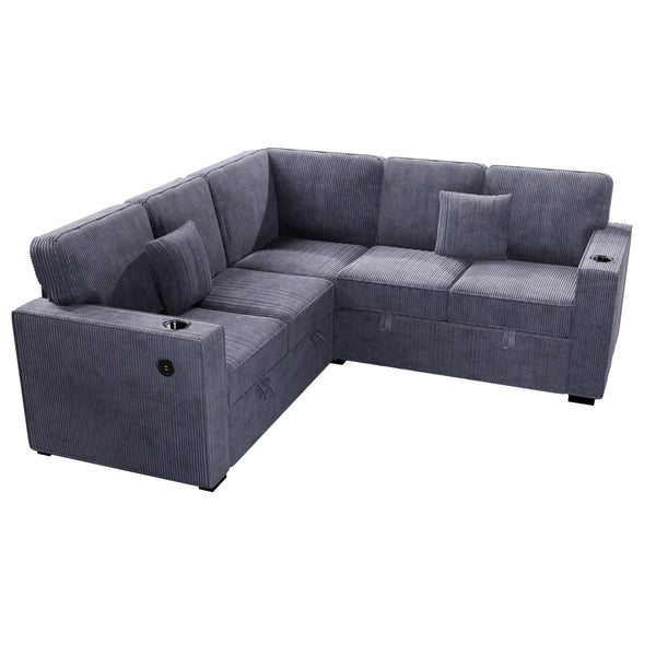  F8555 3-Piece Convertible Sectional
