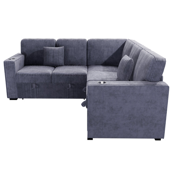  F8555 3-Piece Convertible Sectional