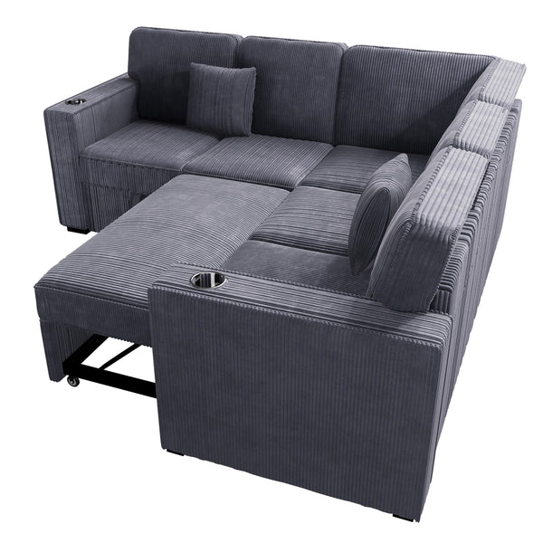  F8555 3-Piece Convertible Sectional
