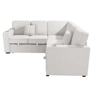  F8556 3-Piece Convertible Sectional