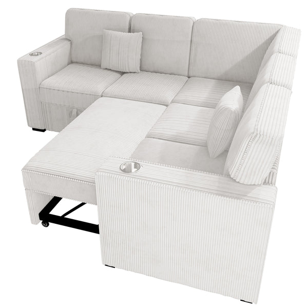  F8556 3-Piece Convertible Sectional