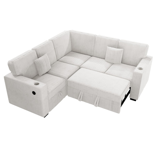  F8556 3-Piece Convertible Sectional