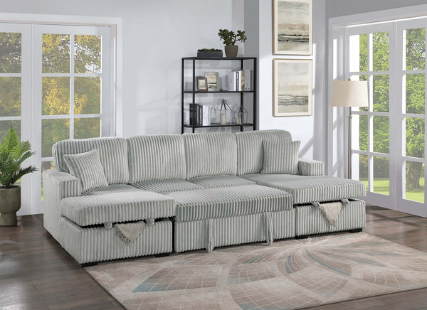  F8558 3-Piece Convertible Sectional