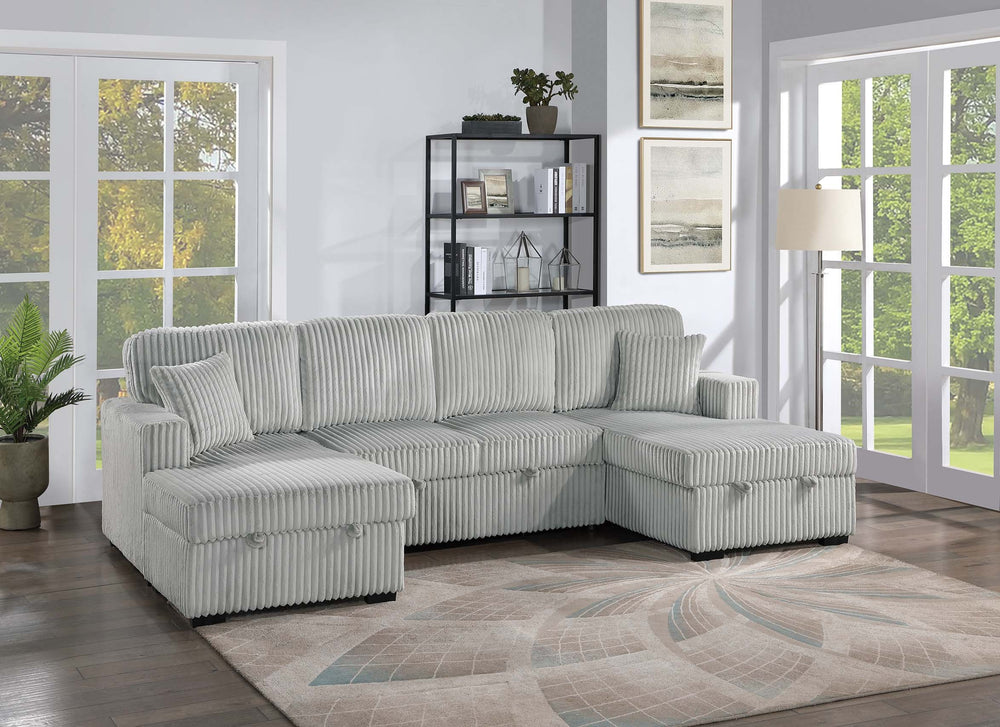  F8558 3-Piece Convertible Sectional