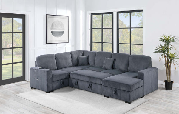  F8559 4-Piece Convertible Sectional