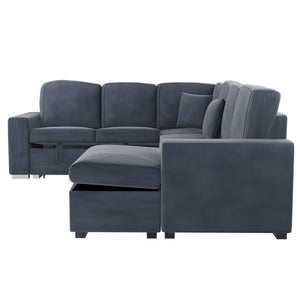  F8559 4-Piece Convertible Sectional