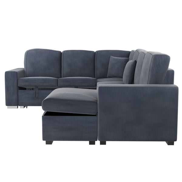  F8559 4-Piece Convertible Sectional