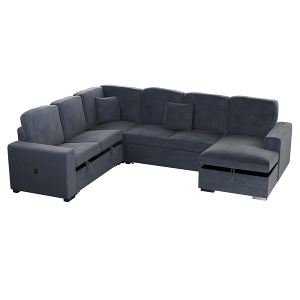  F8559 4-Piece Convertible Sectional