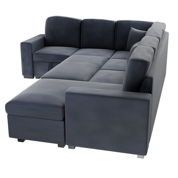  F8559 4-Piece Convertible Sectional