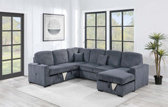  F8559 4-Piece Convertible Sectional