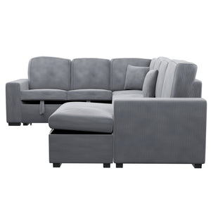  F8560 4-Piece Convertible Sectional
