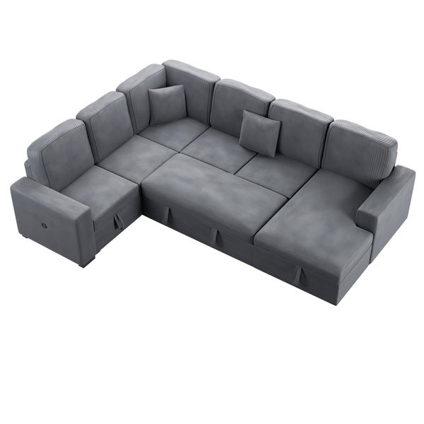  F8560 4-Piece Convertible Sectional