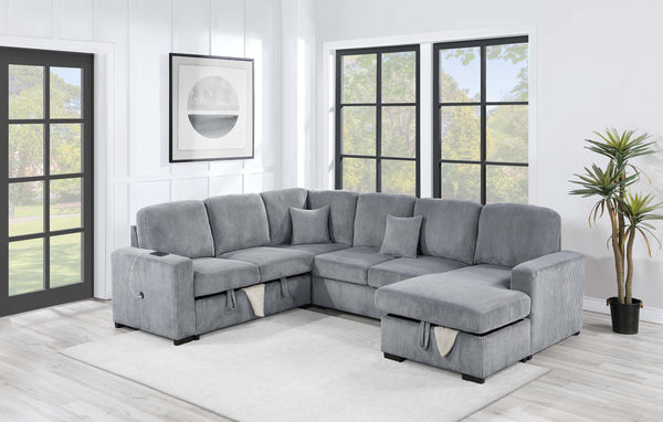  F8560 4-Piece Convertible Sectional