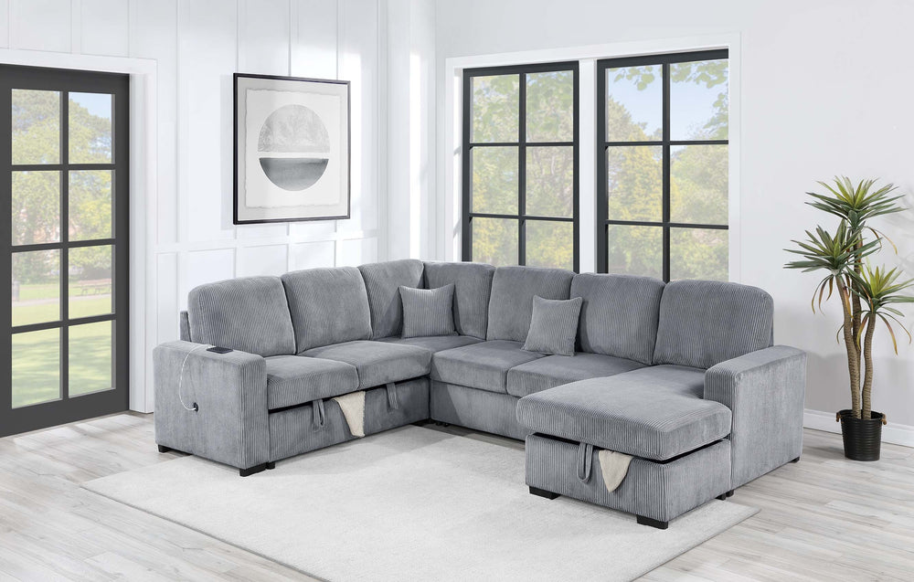  F8560 4-Piece Convertible Sectional