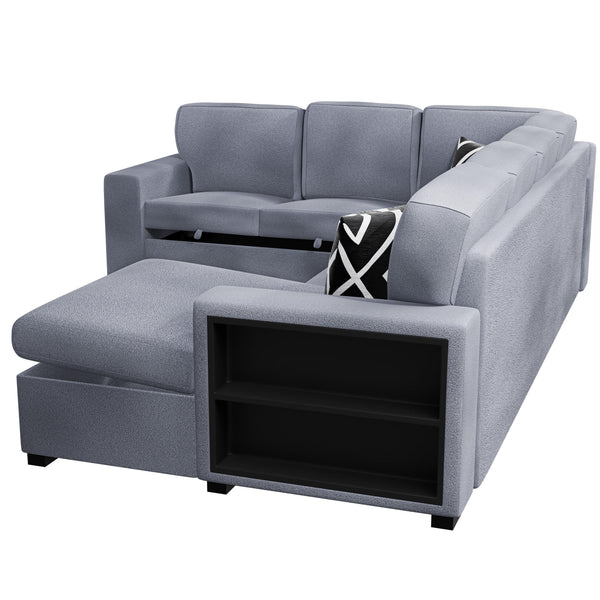  F8561 4-Piece Convertible Sectional