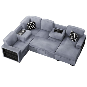  F8561 4-Piece Convertible Sectional