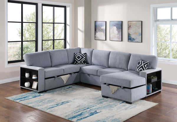  F8561 4-Piece Convertible Sectional
