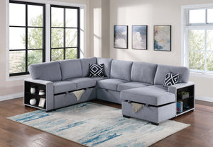 4-PC CONVERTIBLE SECTIONAL W/ 2 ACCENT PILLOWS