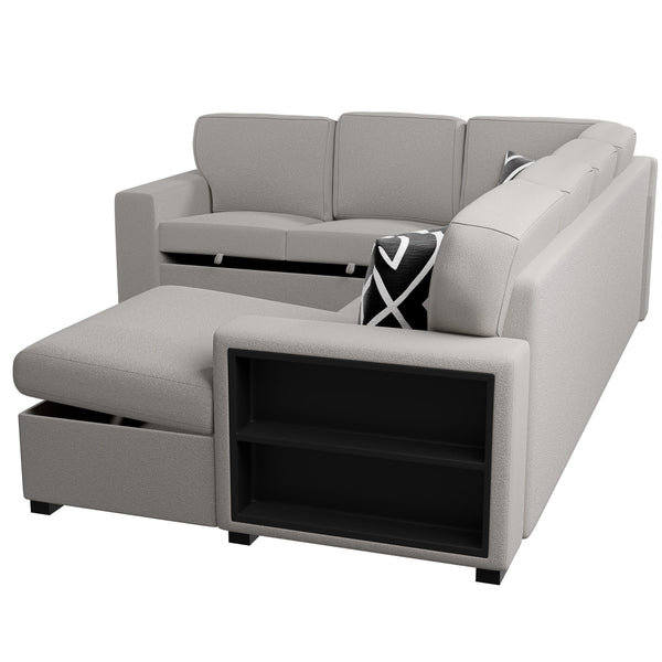  F8562 4-Piece Convertible Sectional