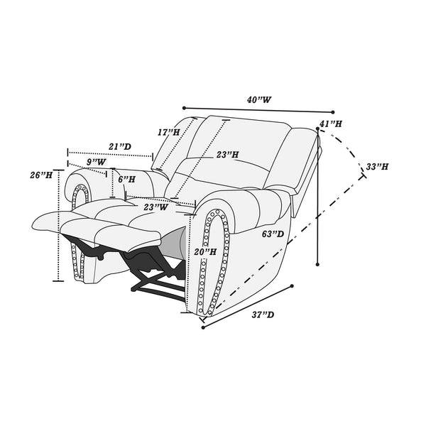  F86267 Power Recliner Single