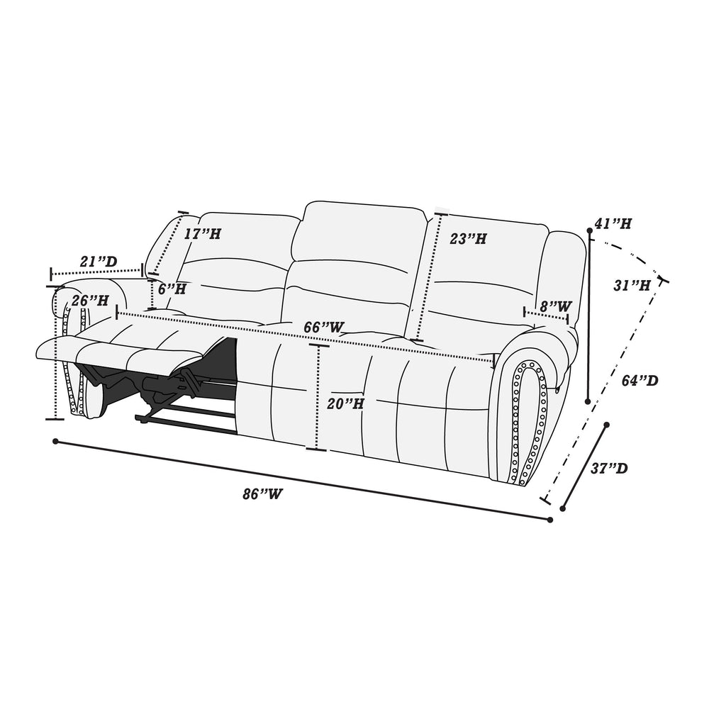  F86269 Power Reclining Sofa