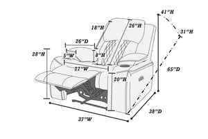  F86404 Power Recliner Single