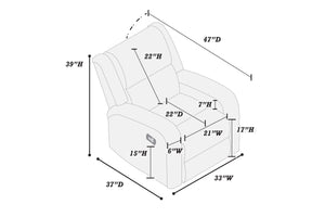  F8781 Manual Recliner Single