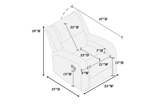  F8781 Manual Recliner Single