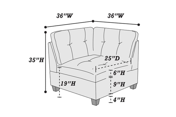 Corner sofa/ dark coffee genuine leather 