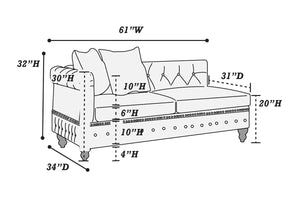 REVERSIBLE L/R ONE-ARM CHAISE LOUNGE