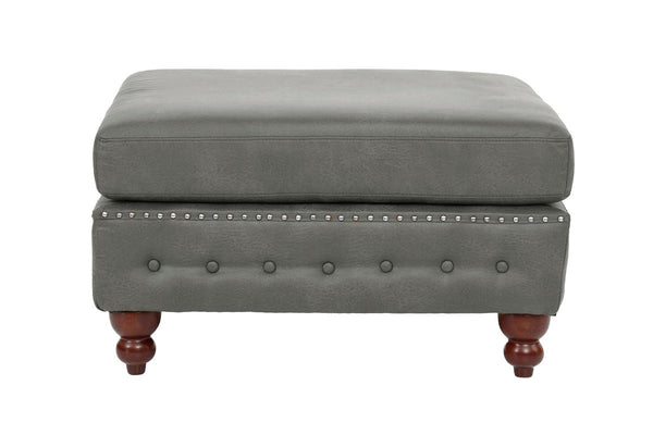 COCKTAIL OTTOMAN/SLATE GREY