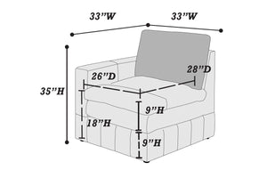  F8977 LAF/RAF One-Arm Chair