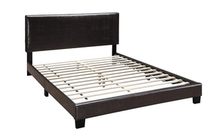 FULL BED-BROWN PU