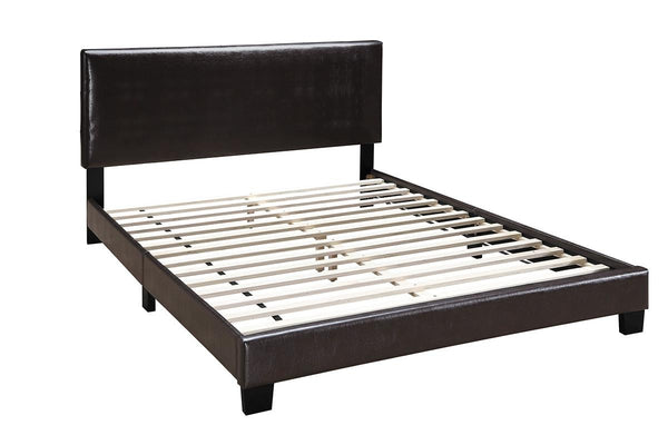 FULL BED-BROWN PU