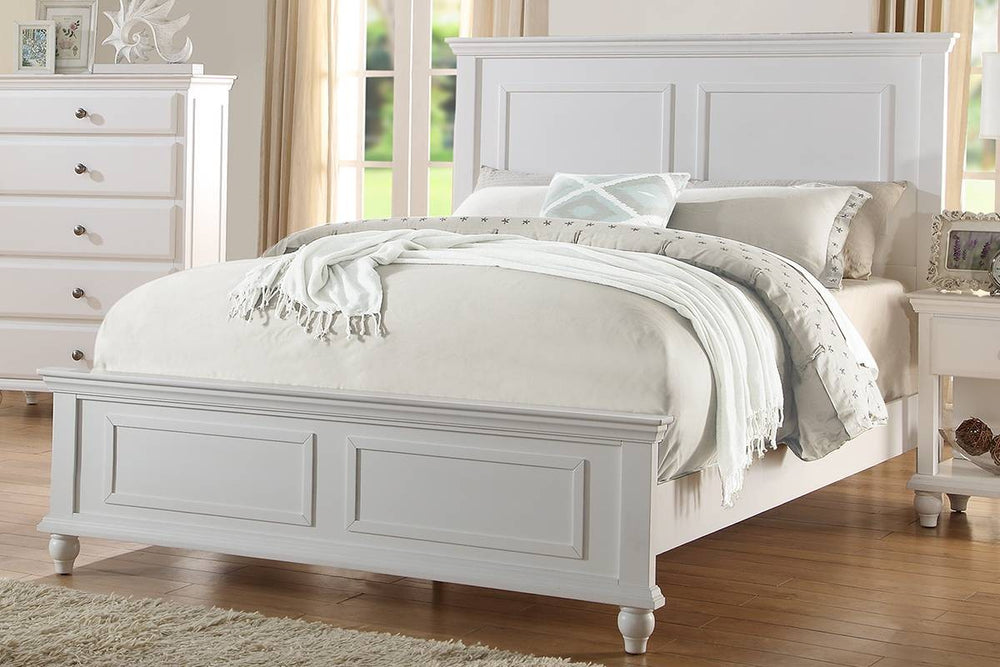 CALIFORNIA KING BED-WHITE