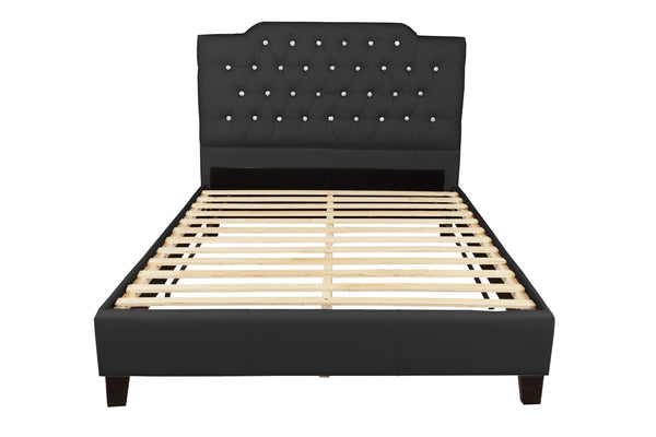 FULL BED/BLACK PU
