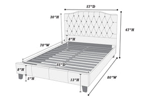 FULL BED/BLACK PU