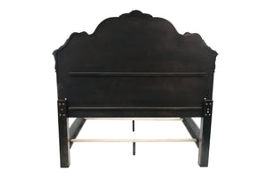 QUEEN BED/VANEER/DARK WALNUT