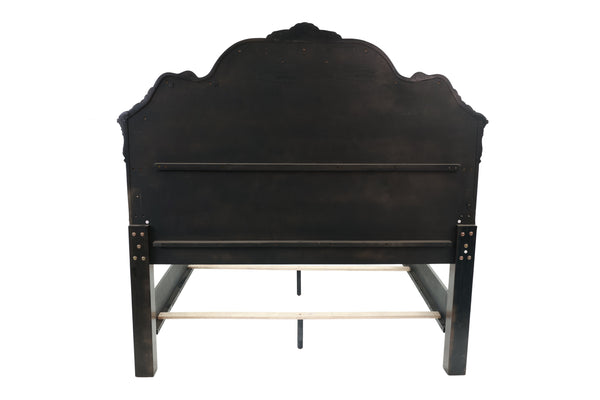 QUEEN BED/VANEER/DARK WALNUT