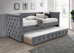 DAY BED/GREY VELVET