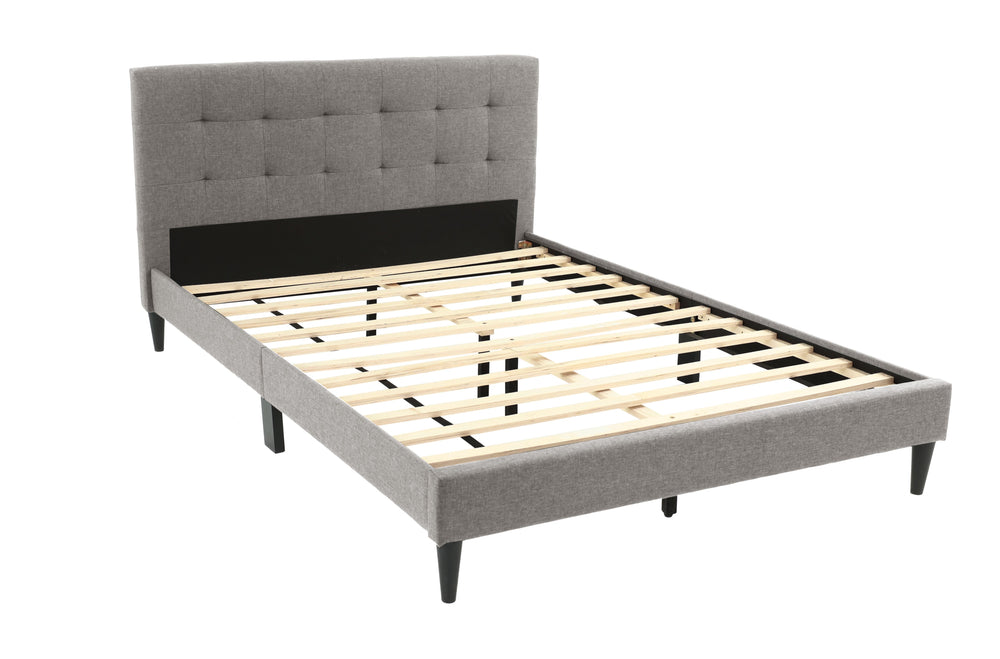 FULL BED/GREY FABRIC
