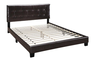 FULL BED/BROWN PU
