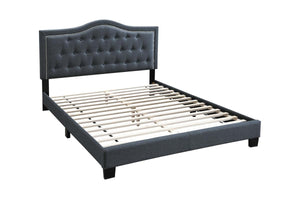 FULL BED/CHARCOAL BURPLAP