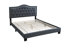 FULL BED/CHARCOAL BURPLAP