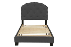 TWIN BED/CHARCOLE BURPLAP