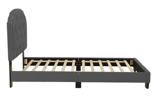 TWIN BED/CHARCOLE BURPLAP